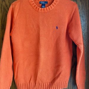 Vintage orange classic Polo by Ralph Lauren sweater.